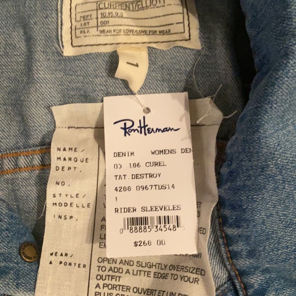 Current Elliot denim vest size 1. - Picture 2 of 2